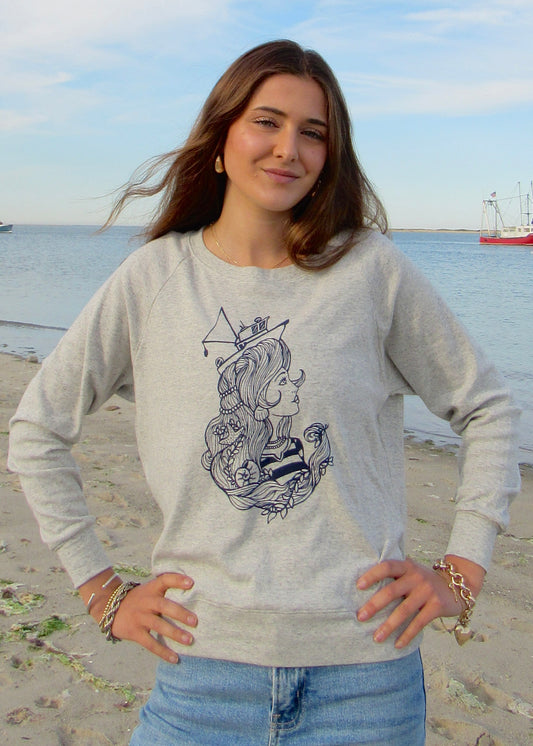 Figure Head Light Grey Pullover