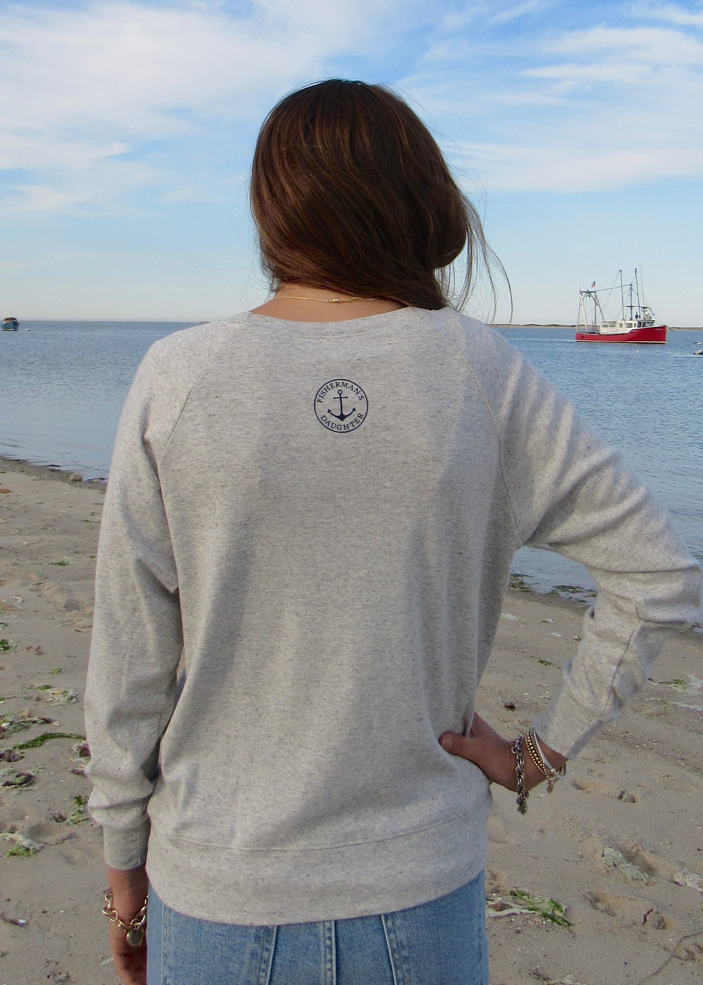 Figure Head Light Grey Pullover