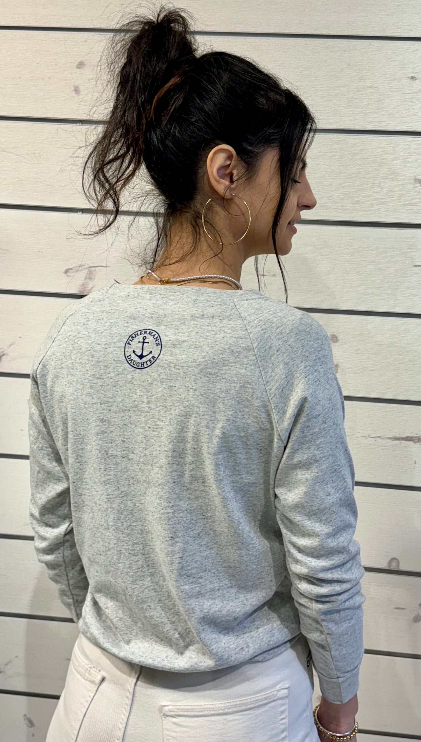 Figure Head Light Grey Pullover