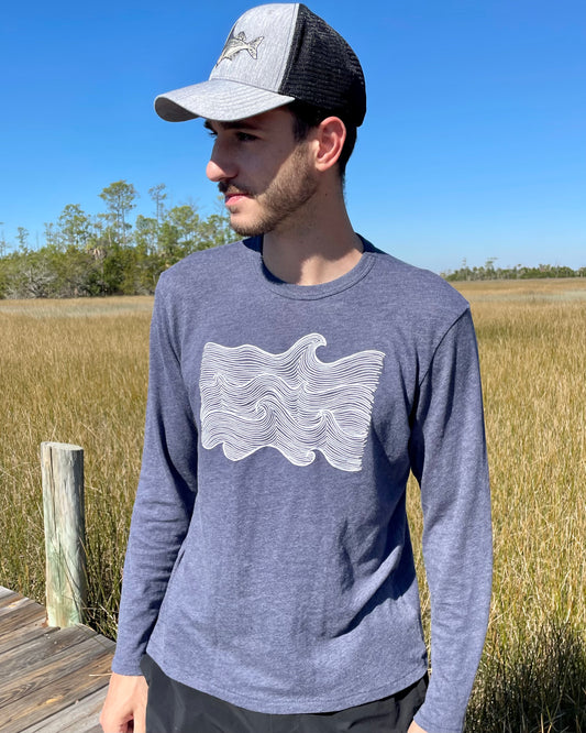 Life Comes In Waves Long Sleeve Tee