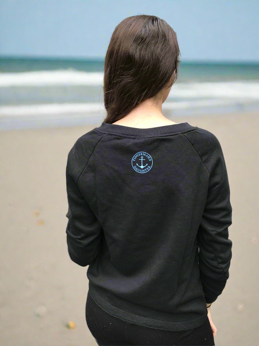 Octopus Crew Black Pullover