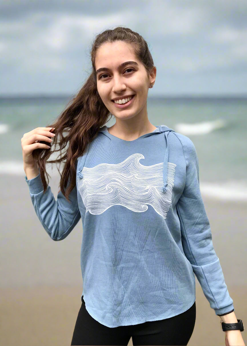 Life Comes in Waves Fleece Hoodie
