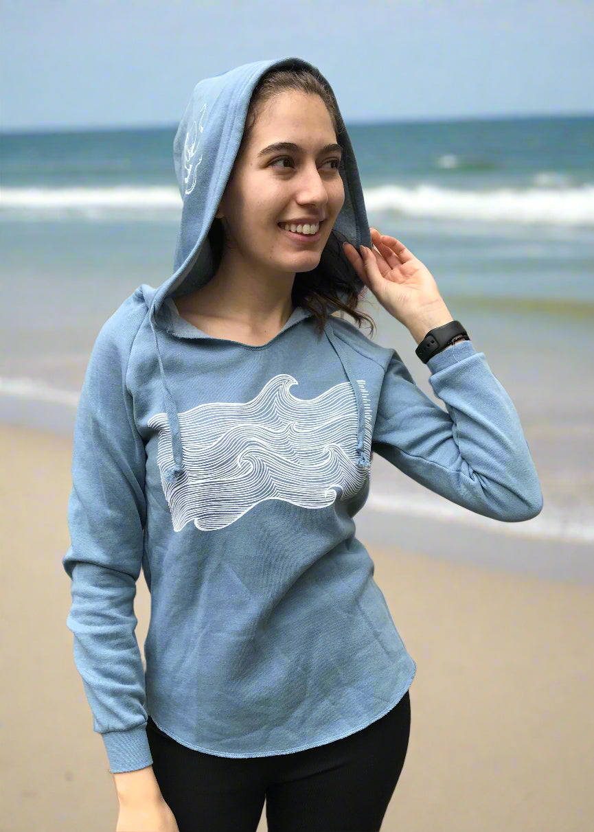 Life Comes in Waves Fleece Hoodie