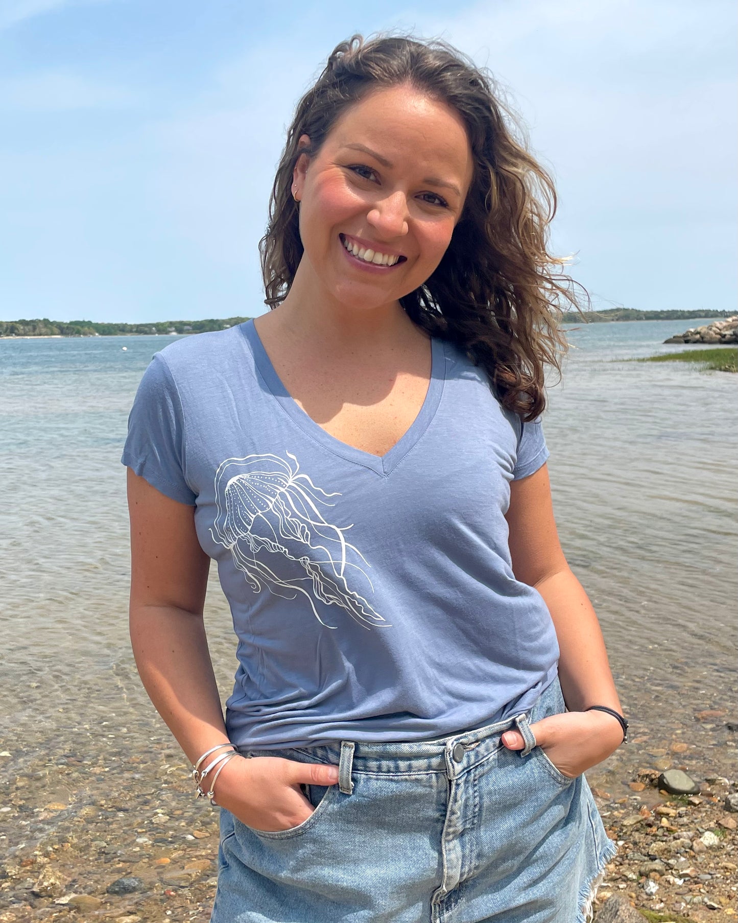 Jellyfish V-neck Tee