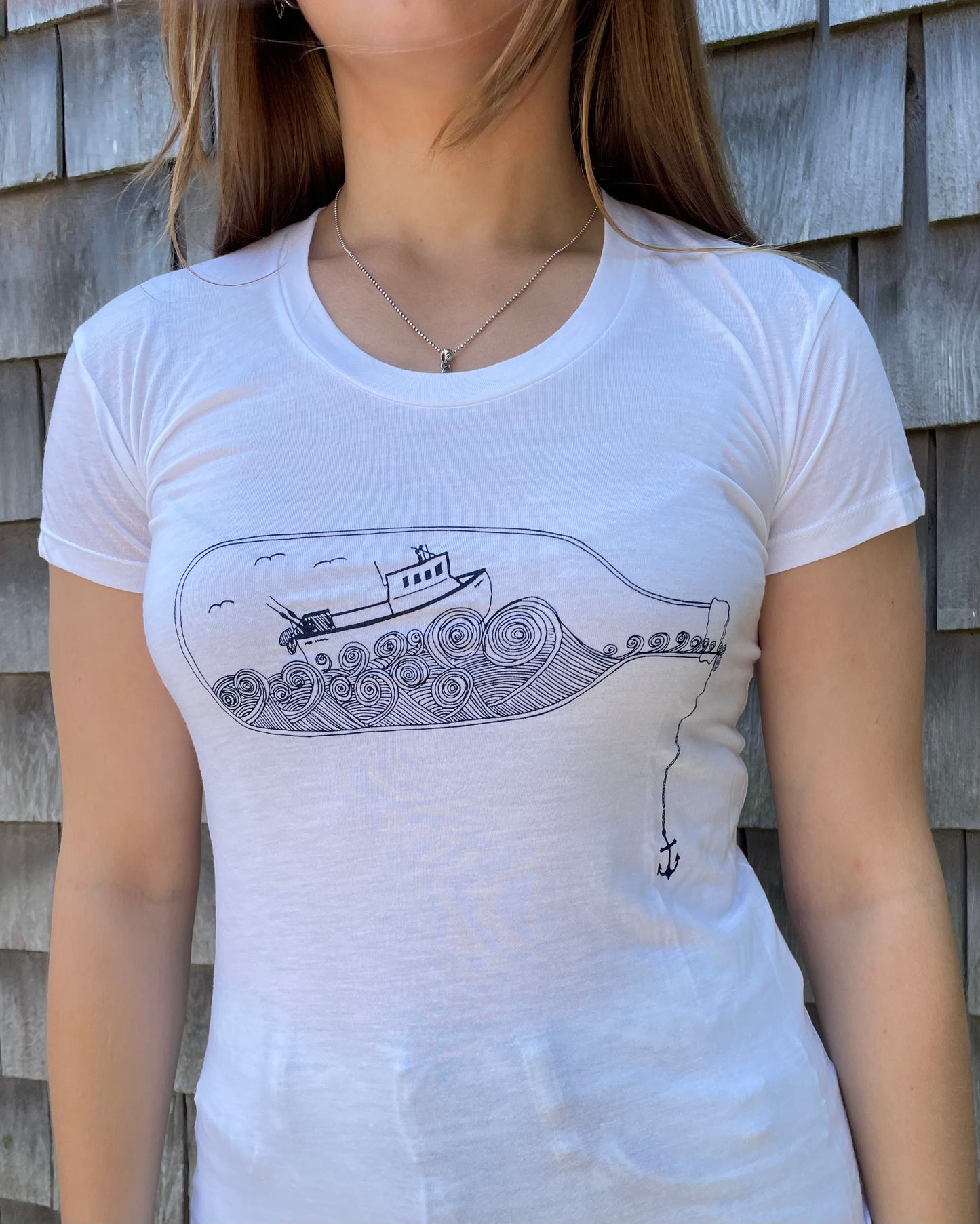 Bottle Boat Scoop Neck Tee