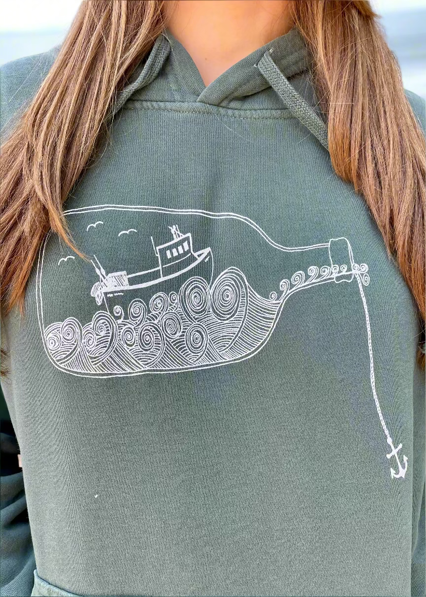 Bottle Boat Unisex Hoodie