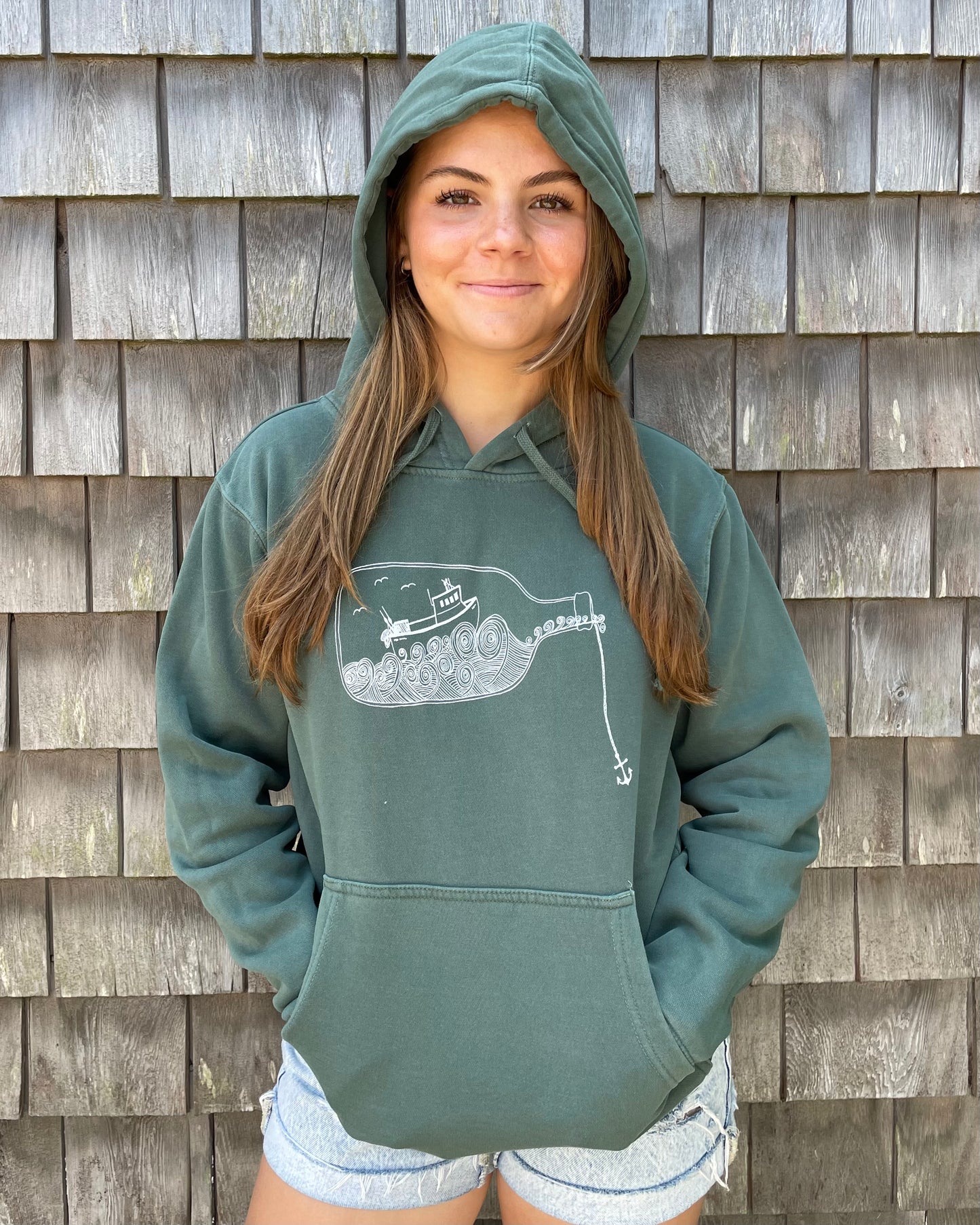 Bottle Boat Unisex Hoodie