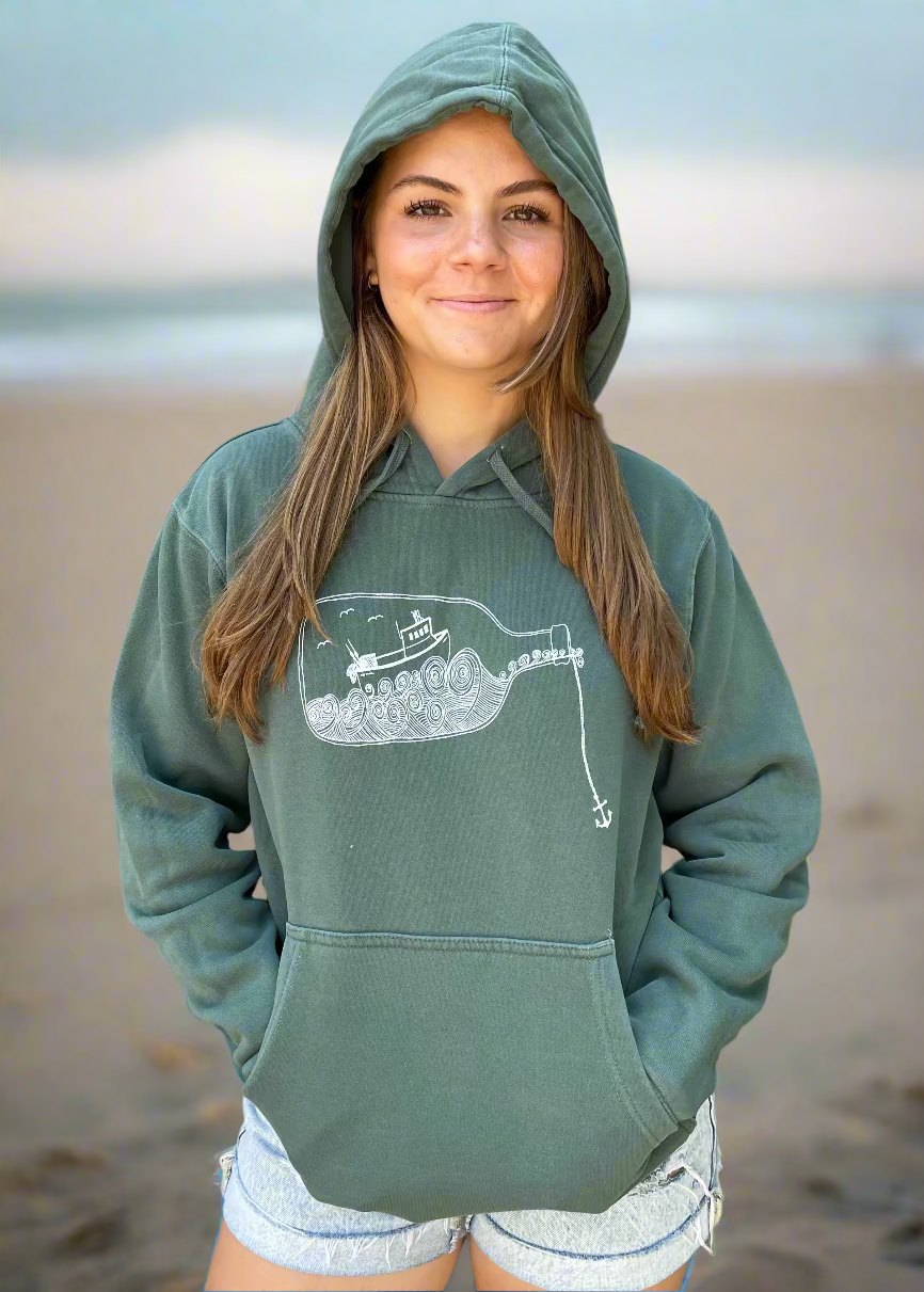 Bottle Boat Unisex Hoodie