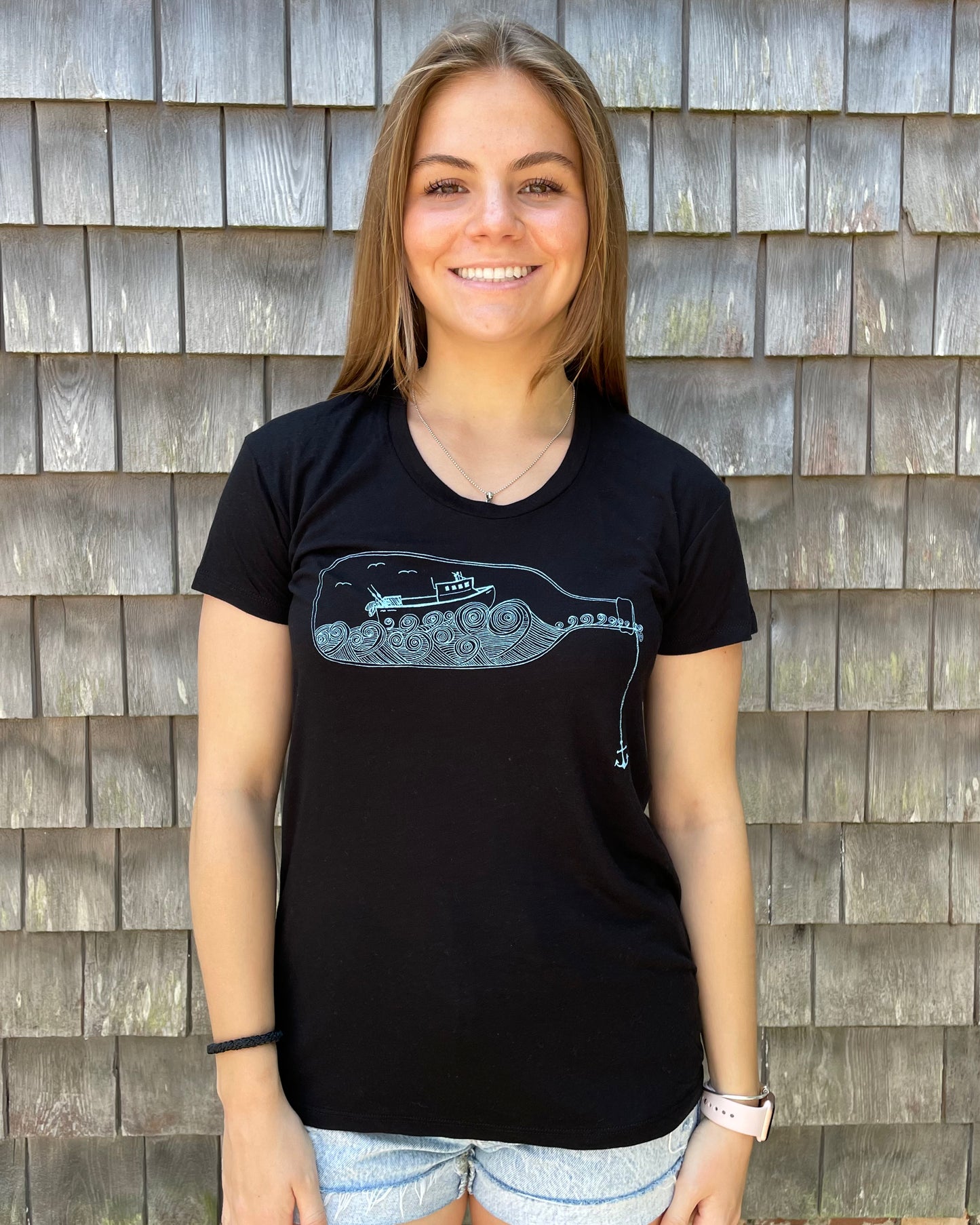 Bottle Boat Scoop Neck Tee