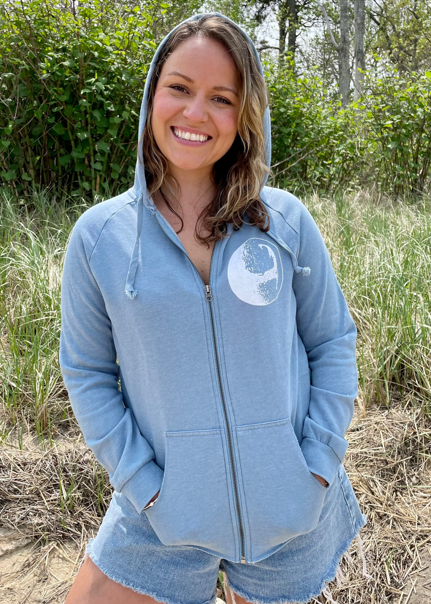 Cape Moon Zip Up Hoodie