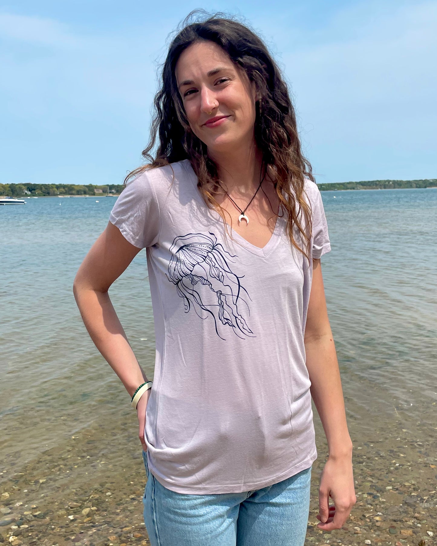 Jellyfish V-neck Tee