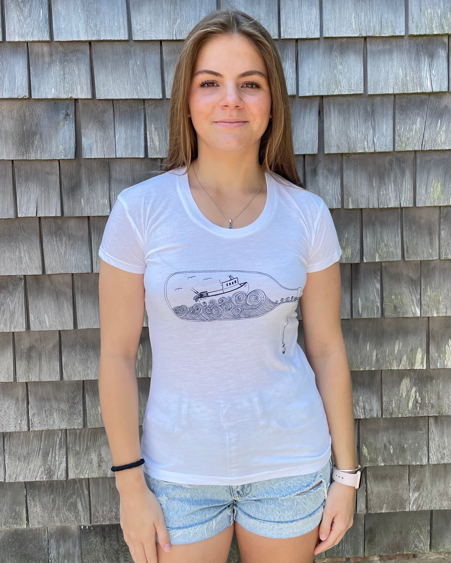Bottle Boat Scoop Neck Tee