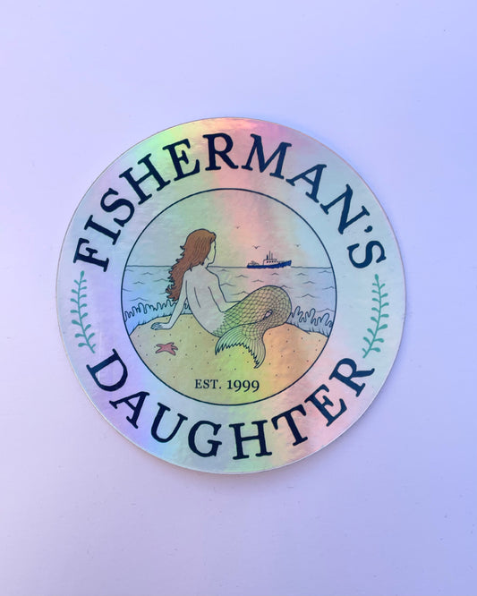 Sticker: Holographic FD Mermaid Logo