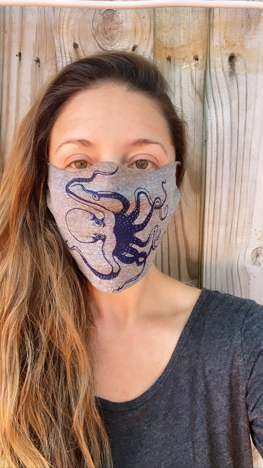 Six Pack Assorted Octopus Face Masks