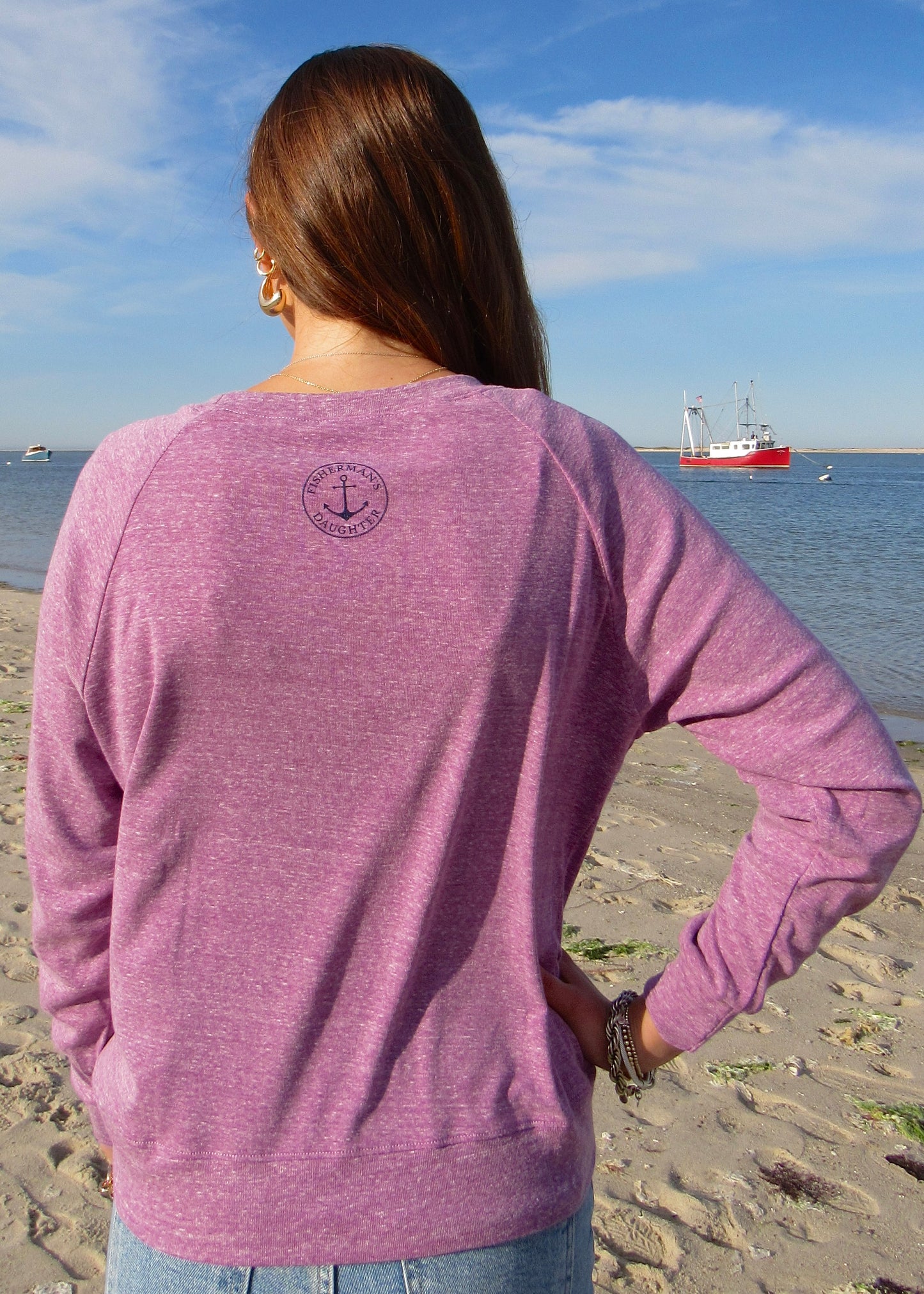 Shark Heart Purple Pullover