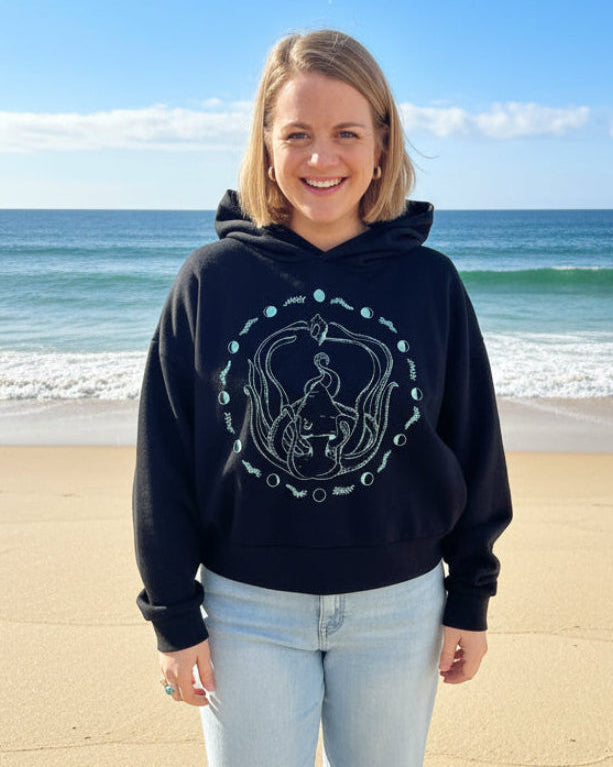 Lunar Squid Cropped Hoddie - NEW!