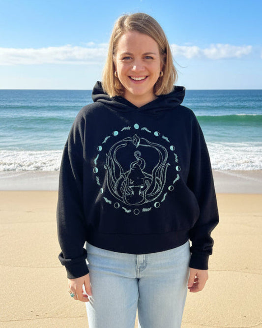 Lunar Squid Cropped Hoddie - NEW!