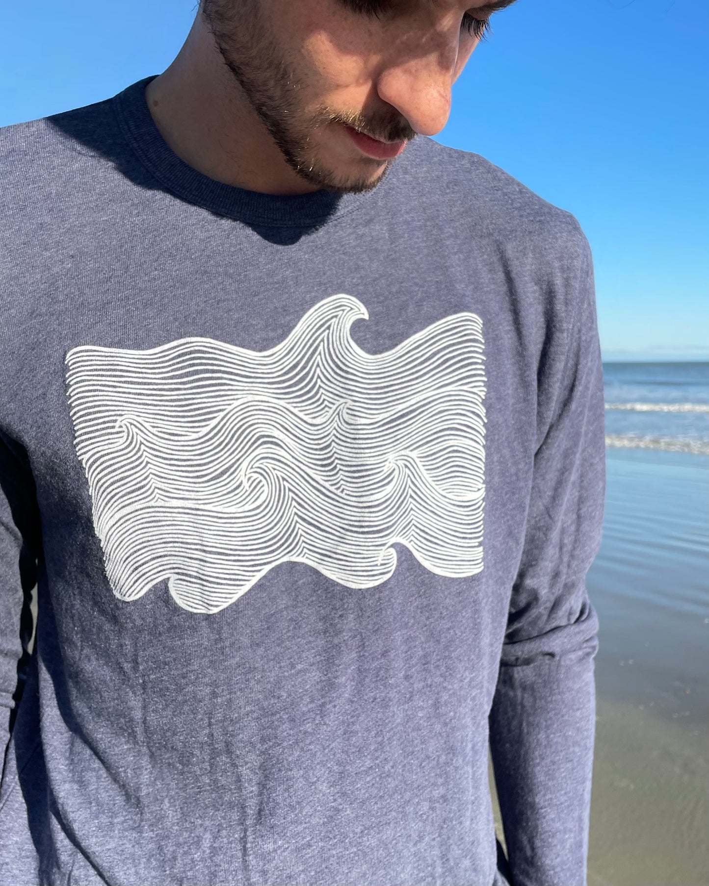 Life Comes In Waves Long Sleeve Tee
