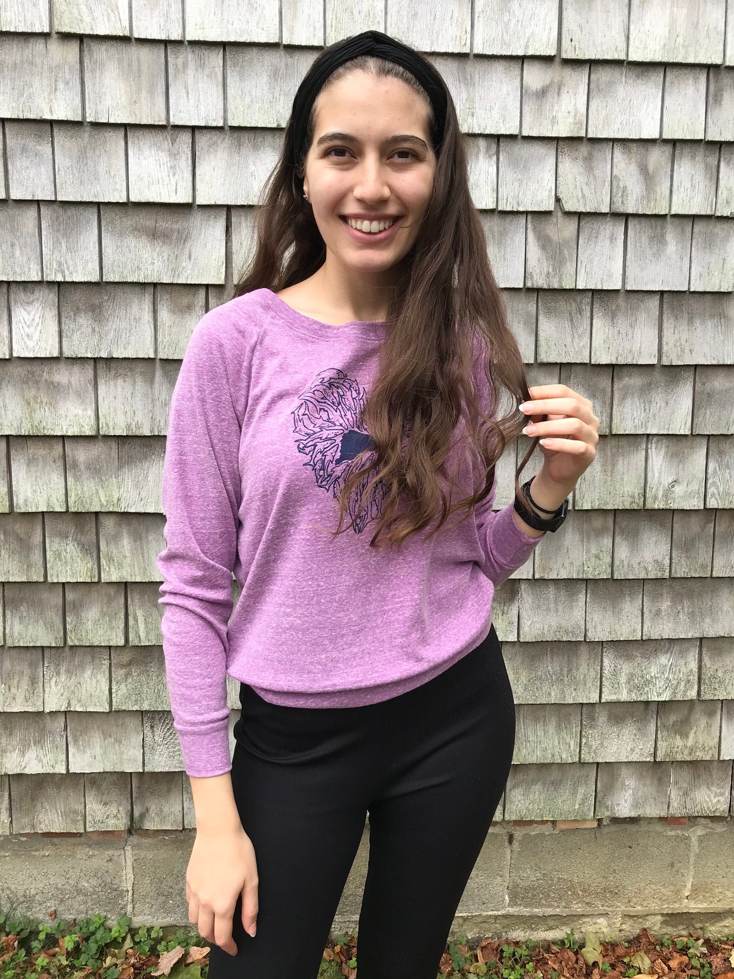 Shark Heart Purple Pullover