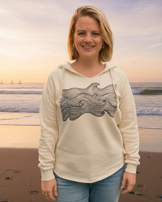 Life Comes in Waves Fleece Hoodie